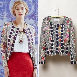 Anthropologie Isani Salta Floral Quilted Jacket G6